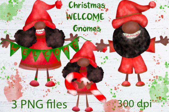 African American Christmas Gnome Clipart Review