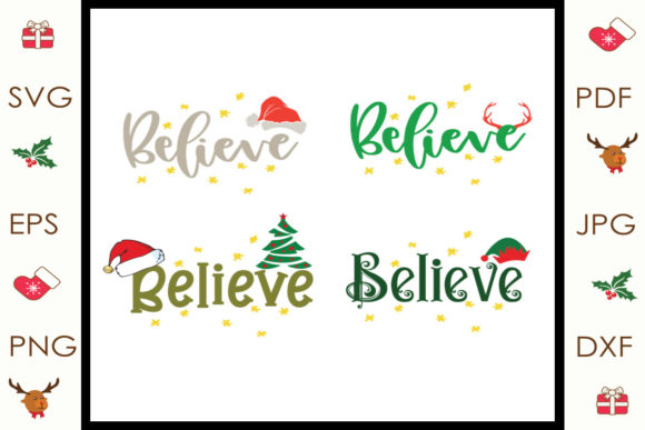 Christmas Believe Svg: Fresh Illustrations for Sellers