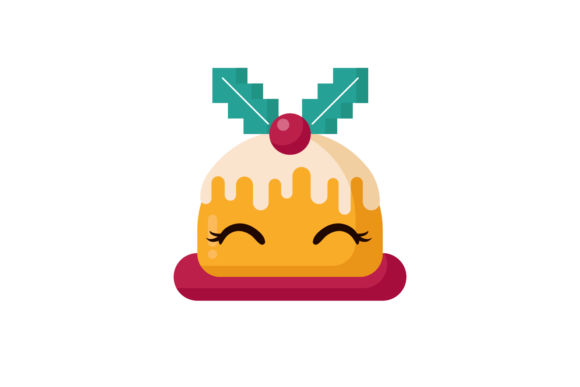 Christmas Cake Cherry Kawaii: Fresh Illustrations