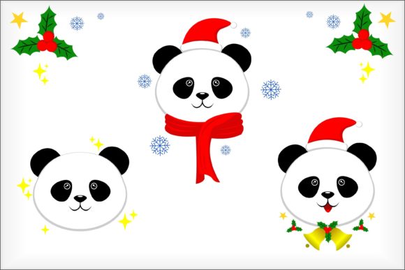 Christmas Cute Panda: Festive Illustrations for Crafters