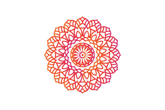 Christmas Mandala Gradient Holiday: Premium Illustrations