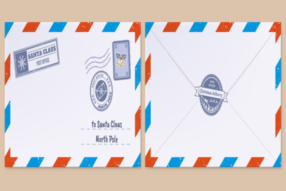 Christmas Santa Claus Letter: Festive Illustrations