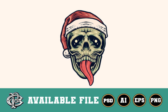 Christmas Skull 2: Bold Illustrations for Festive Tees