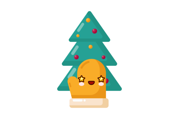 Christmas Tree Gloves Kawaii Cute Svg: Reviewing Illustrations
