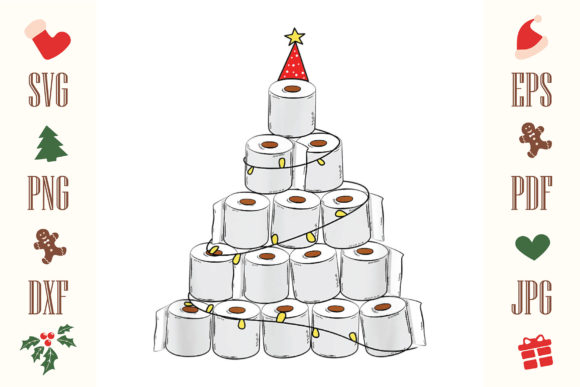 CHRISTMAS TREE TOILET PAPERS SVG: A Review of Illustrations