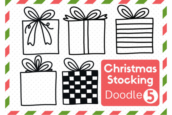 Doodle Christmas Gift Set3: Fresh Illustrations for Sellers