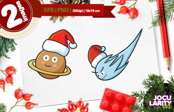 Funny Christmas Comet & Saturn Vector Illustrations Review