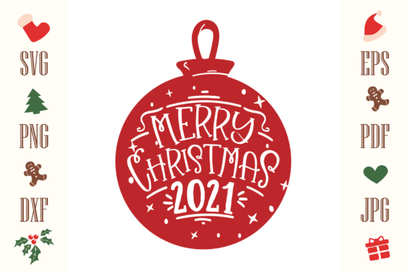 MERRY CHRISTMAS 2021 SVG: Jingle Bell Illustrations