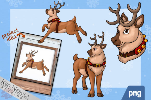 Review: Christmas Reindeer Illustrations PNG for Embroidery
