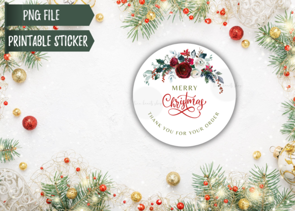 Review: Christmas Thank You Sticker PNG for Holiday Embroidery
