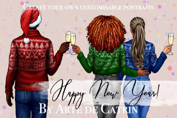 Reviewing New Year Clipart for Holiday Embroidery Projects