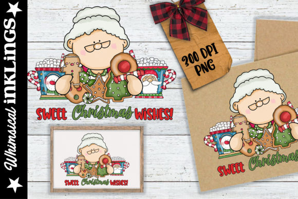 Sweet Christmas Wishes: Festive Illustrations for Crafts